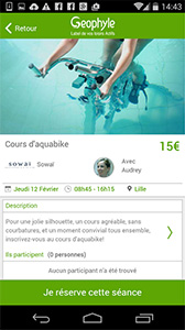 Détails d'une session mobile